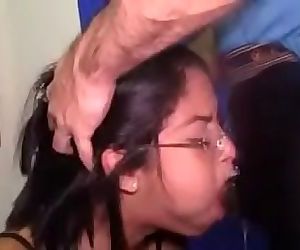 my niece wanted to suck my dick, so I stuffed everything in her mouth and I still enjoyed her face 12 min