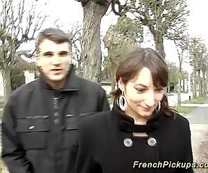 Sevimli Fransızca teen aldı Yukarı için Anal