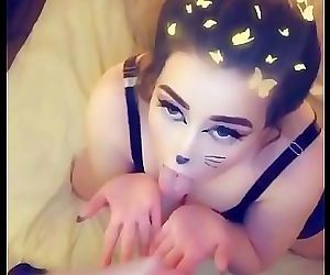 Amelia Skye takes and deepthroats big cock and dildo on Snapchat 11 min 720p
