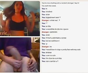 Omegle huge dick & sexy horny chick get naked