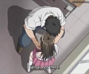 the pervert teacher plays with the schoolgirl | Hentai 5 min 720p