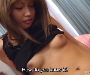 Subtitled uncensored Japanese gyaru vibrator blowjob play - 6 min