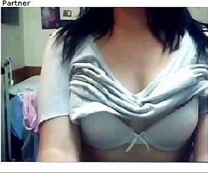Teen girl flashes big tits on cam-See her at MyCamSluts.com - 56 sec