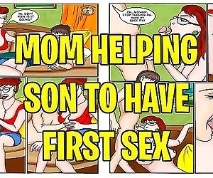 мама Помогает сын в у первый Секс 10 мин