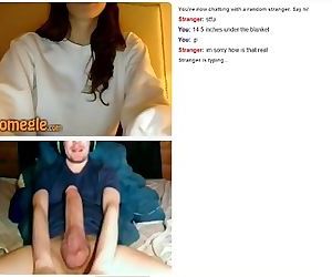 Omegle sexy teen get naked and make me cum